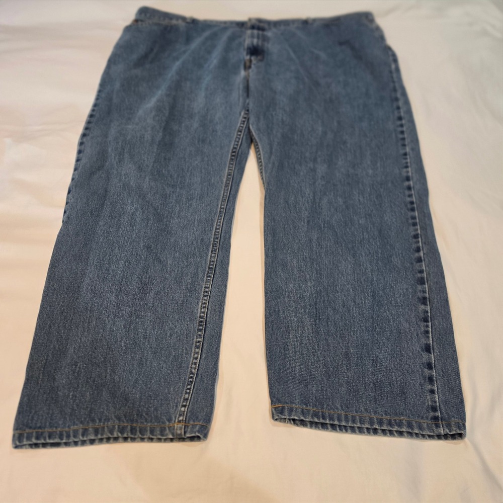 Levis 505 Straight Fit Jeans Mens 48x27 Blue Medium Wash Excellent Classic Denim